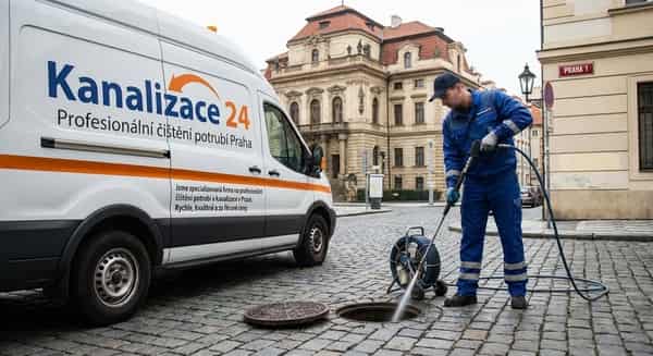 Čištění potrubí Praha - profesionální technik Kanalizace 24
